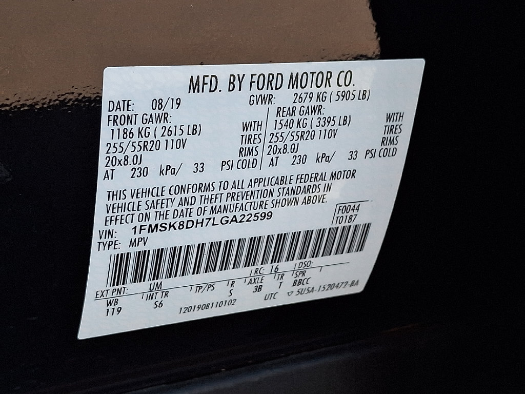 Used 2020 Ford Explorer XLT w/ Equipment Group 202A AWD/4WD image 29