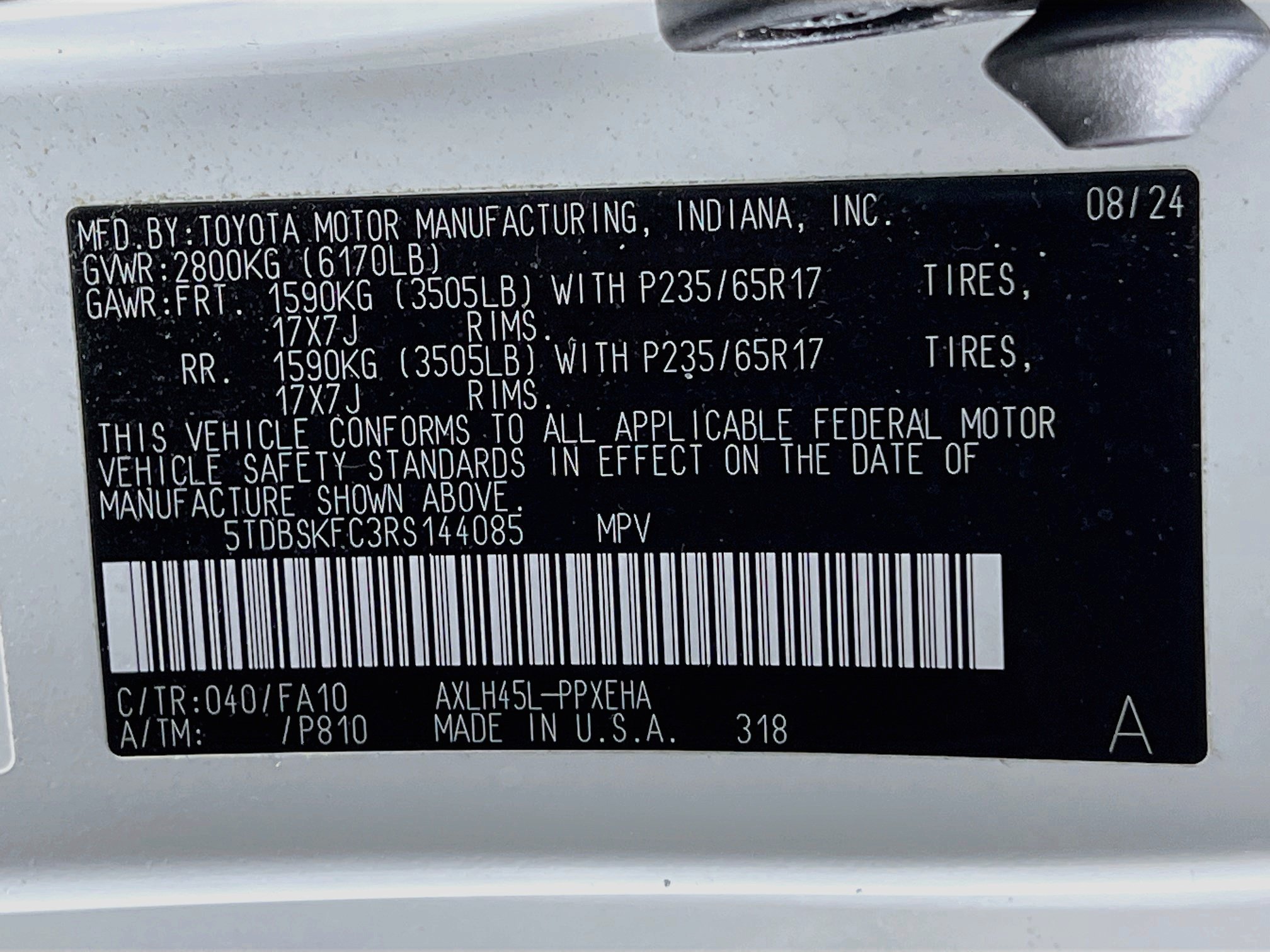 Certified 2024 Toyota Sienna LE w/ LE Plus Package AWD/4WD image 27
