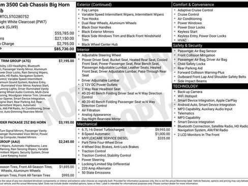 New 2026 RAM 3500 Big Horn w/ Laramie Trim Package AWD/4WD image 32