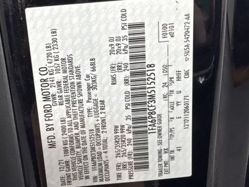 Certified 2021 Ford Mustang GT Premium w/ Ford Safe & Smart Package RWD image 32