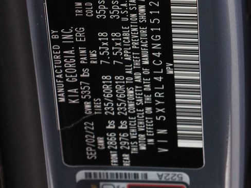 Used 2022 Kia Sorento S w/ Panoramic Sunroof Package FWD image 34