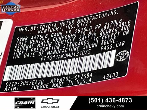 Used 2021 Toyota Camry SE image 33