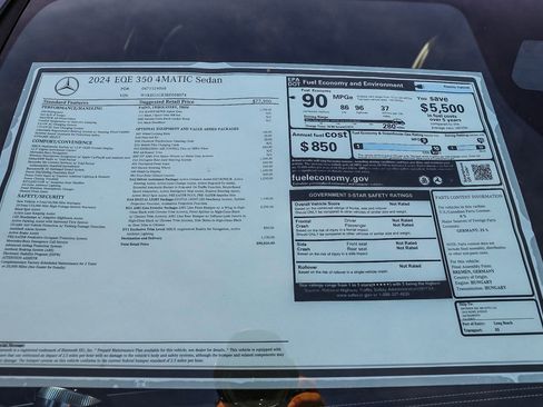 Used 2024 Mercedes-Benz EQE 350+ 4MATIC Sedan image 34