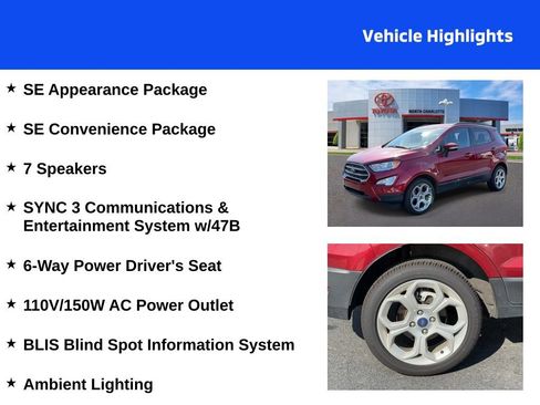 Used 2021 Ford EcoSport SE w/ SE Convenience Package FWD image 4