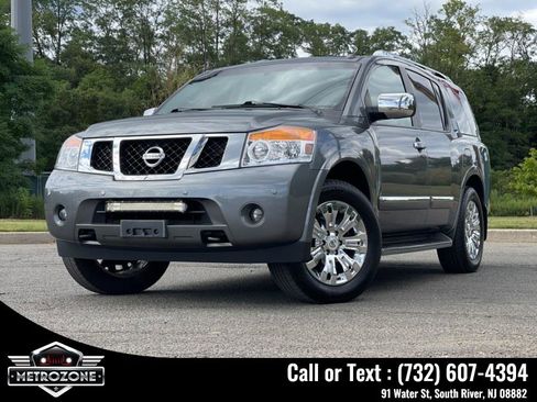 Used 2015 Nissan Armada Platinum w/ 2nd Row Captain Seat Package image 38