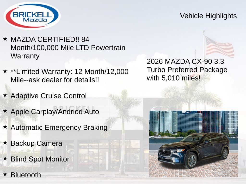 Used 2026 MAZDA CX-90 3.3 Turbo w/ Preferred Package AWD/4WD image 17