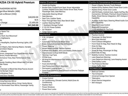 Certified 2025 MAZDA CX-50 2.5 Hybrid w/ Premium Plus Pkg AWD/4WD image 33