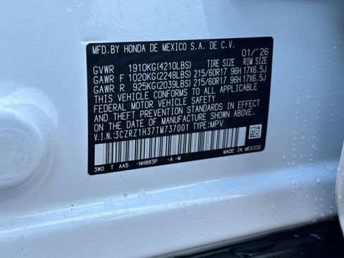 New 2026 Honda HR-V LX image 20