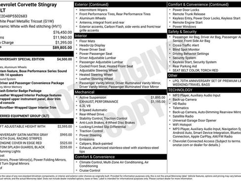 Used 2023 Chevrolet Corvette Stingray Premium Cpe RWD image 12