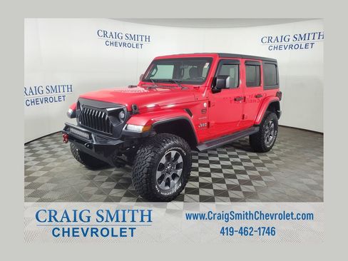 Used 2019 Jeep Wrangler Unlimited Sahara w/ Cold Weather Group AWD/4WD image 1