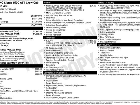 Used 2022 GMC Sierra 1500 AT4 w/ AT4 Premium Package AWD/4WD image 32
