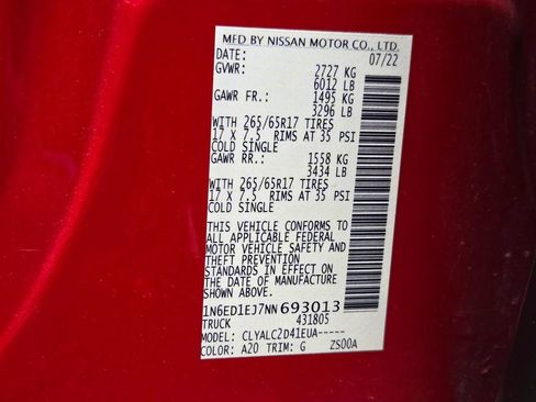 Used 2022 Nissan Frontier SV RWD image 18