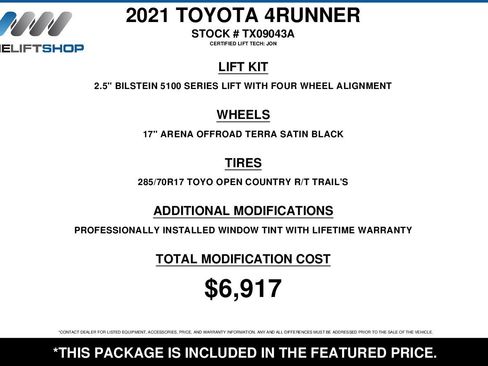 Used 2021 Toyota 4Runner SR5 Premium w/ Moonroof Package AWD/4WD image 2