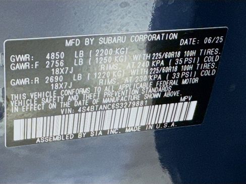 Certified 2025 Subaru Outback Limited image 42