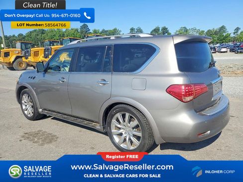Used 2014 INFINITI QX80 4WD w/ Deluxe Touring Package image 3