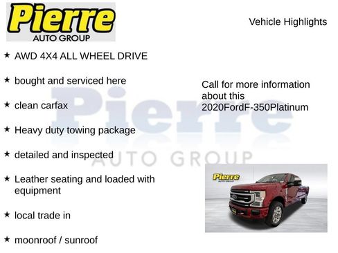 Used 2020 Ford F350 Platinum AWD/4WD image 7