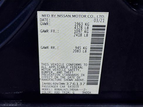 Used 2021 Nissan Altima 2.5 SV image 40