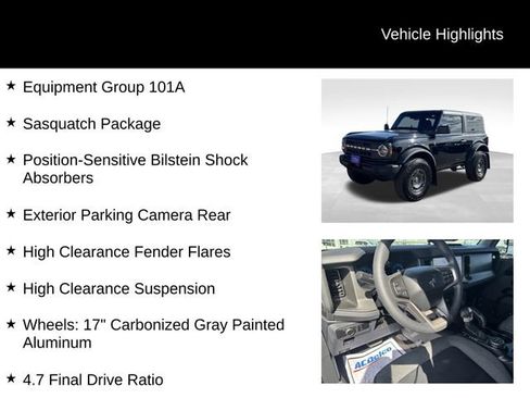 Certified 2025 Ford Bronco 2-Door w/ Sasquatch Package AWD/4WD image 7