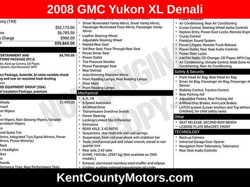 Used 2008 GMC Yukon XL Denali AWD/4WD image 1