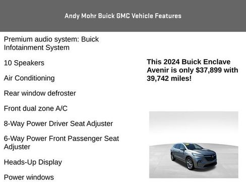 Used 2024 Buick Enclave Avenir w/ Avenir Technology Package image 12