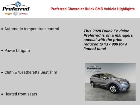 Certified 2020 Buick Envision Preferred image 2