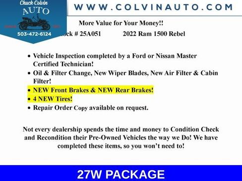 Used 2022 RAM 1500 Rebel image 2