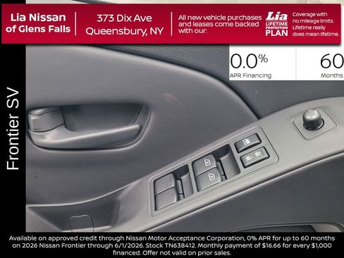 New 2026 Nissan Frontier SV w/ SV Convenience Package AWD/4WD image 16
