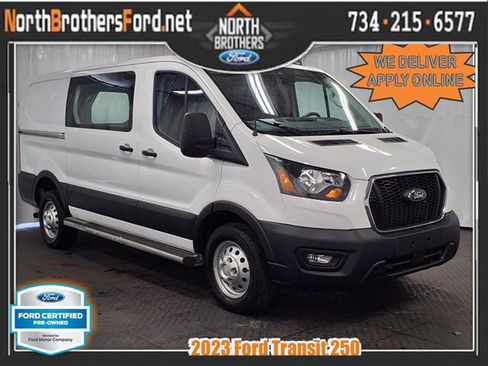 Certified 2023 Ford Transit 250 Low Roof AWD w/ Exterior Upgrade Package image 1