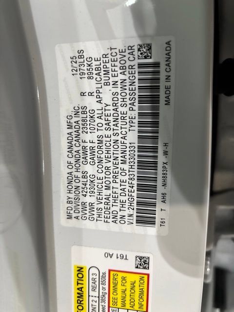 Used 2026 Honda Civic FWD Hybrid Sedan image 44