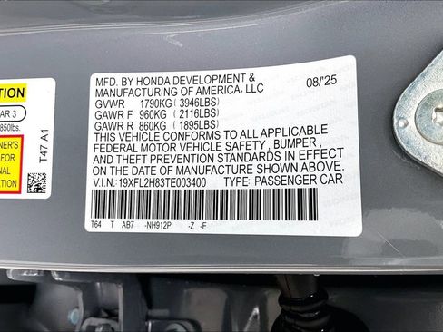 New 2026 Honda Civic Sport image 8