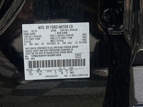 Used 2025 Ford Explorer Platinum w/ LUX Leather Package image 12