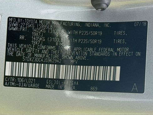 Used 2018 Toyota Sienna SE w/ SE Preferred Package FWD image 40