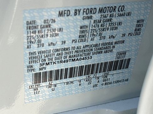 New 2026 Ford Mustang Mach-E Select w/ Interior Protection Package RWD image 27