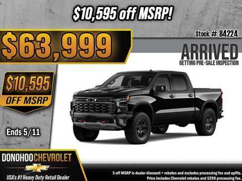 New 2026 Chevrolet Silverado 1500 ZR2 AWD/4WD image 1