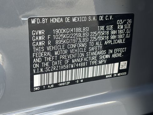 Certified 2026 Honda HR-V Sport image 29
