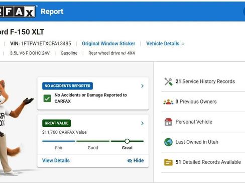 Used 2012 Ford F150 XLT w/ XLT Chrome Pkg AWD/4WD image 3
