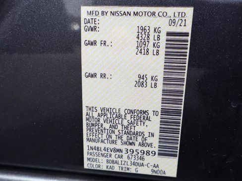 Used 2021 Nissan Altima 2.5 SL FWD image 34