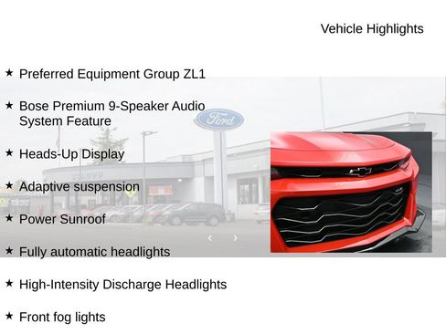 Used 2017 Chevrolet Camaro ZL1 RWD image 20