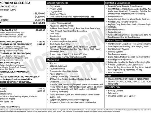 Used 2020 GMC Yukon XL SLE w/ SLE Value Package AWD/4WD image 4