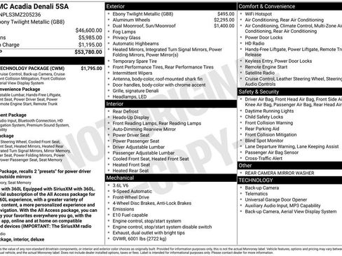 Used 2021 GMC Acadia Denali w/ Denali Technology Package FWD image 11