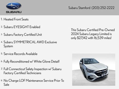 Used 2024 Subaru Legacy Limited AWD/4WD image 2