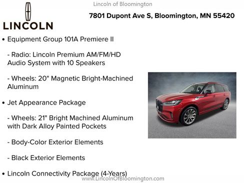 New 2026 Lincoln Aviator AWD w/ Jet Appearance Package image 9