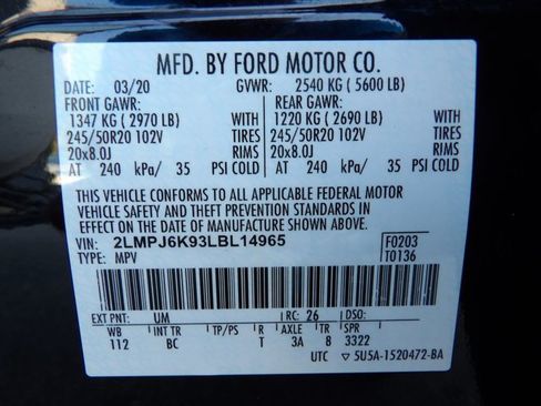 Used 2020 Lincoln Nautilus Reserve w/ Equipment Group 201A FWD image 32