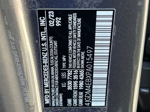 Certified 2023 Mercedes-Benz EQS 580 4MATIC SUV image 9