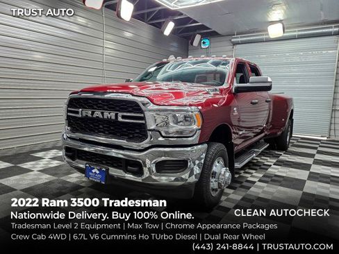 Used 2022 RAM 3500 Tradesman w/ Max Tow Package AWD/4WD image 1