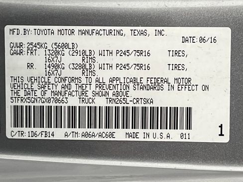 Used 2016 Toyota Tacoma SR RWD image 53