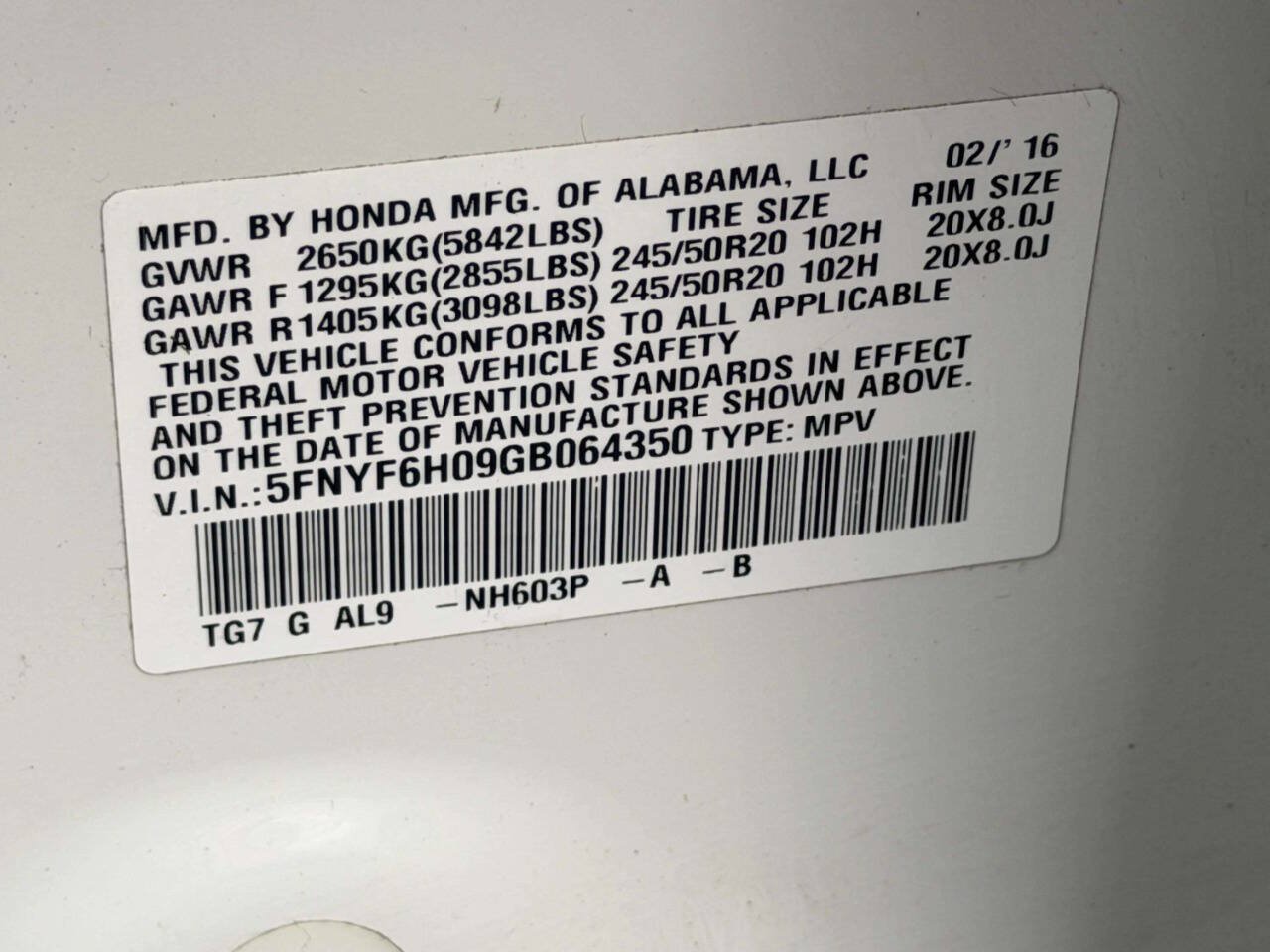 Used 2016 Honda Pilot Elite image 21