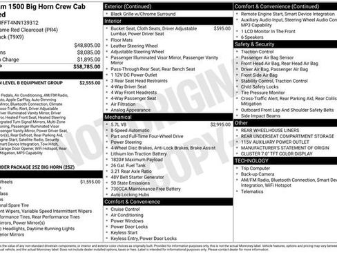 Used 2022 RAM 1500 Big Horn AWD/4WD image 46