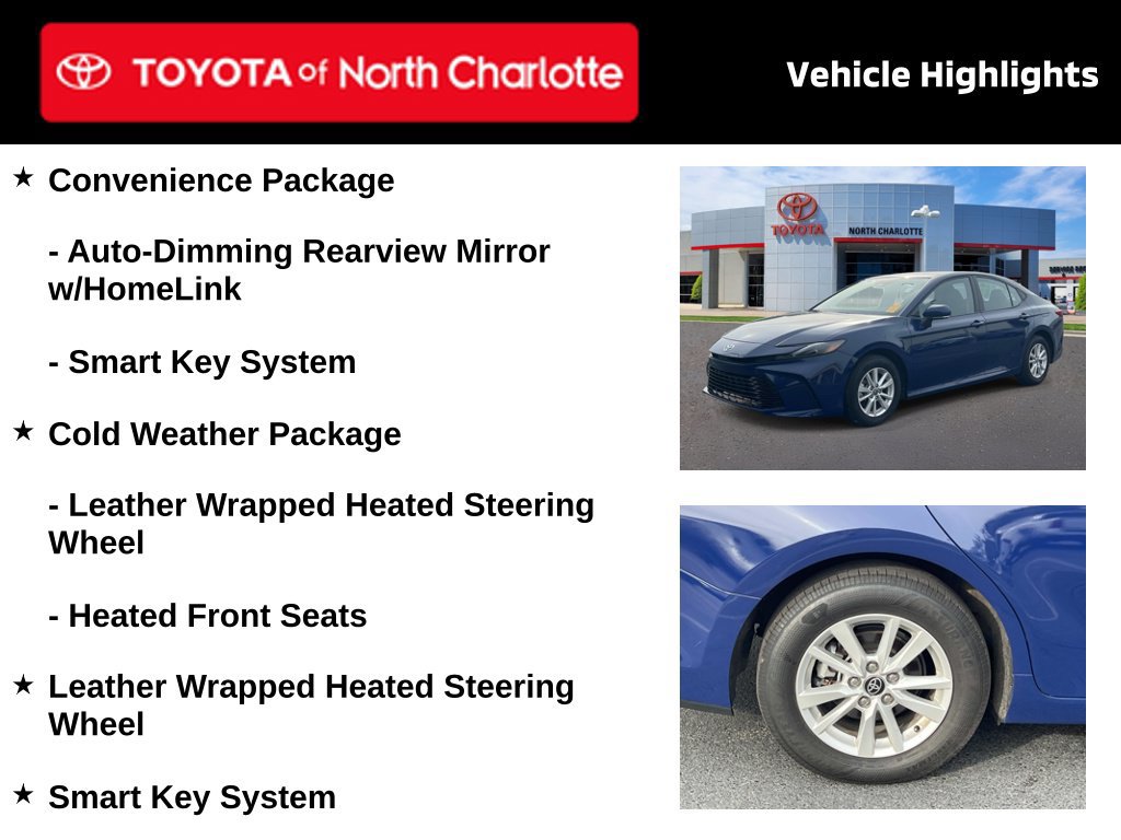Used 2025 Toyota Camry LE w/ Convenience Package AWD/4WD image 4