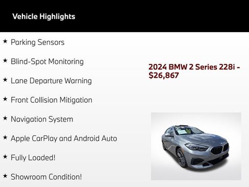 Used 2024 BMW 228i Gran Coupe FWD image 5